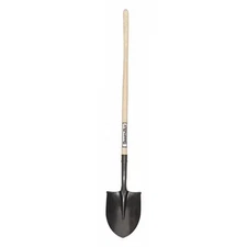 Seymour Midwest Round Point Shovel, 16 ga 42 in L Wood Handle 49830GRA Seymour