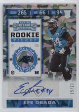 2019 Panini Contenders Rookie Ticket Cracked Ice /23 Efe Obada #288 Auto 08gc