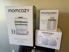 Momcozy Baby Bundle   Bottle Sterilizer, Bottle Warmer  Mobile Flow Pump   Gent
