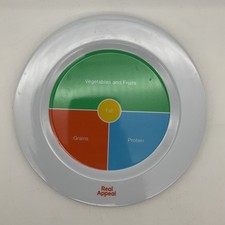 Real Appeal Portion Plate Weight Control Loss Healthy Eating Melamine 10" Dinner