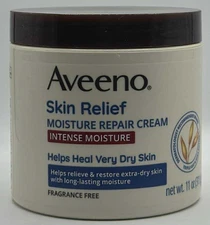 Aveeno Skin Relief Intense Moisturizing Repair Cream ~ FRAG FREE ~ 11 OZ