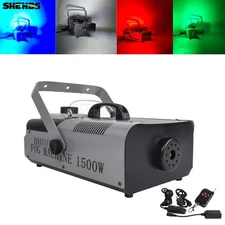 SHEHDS 1500W Smoke Fog Machine DMX + Wireless Remote Show Party Effect Fogger