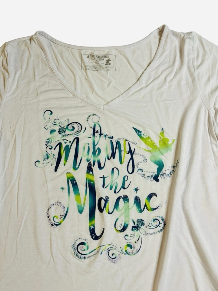 Camiseta para mujer XXL Making The Magic Tinker Bell colección exclusiva del elenco de Disney Foto 2 de 4