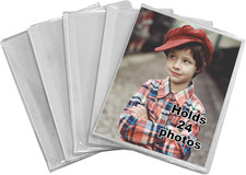 24-Photo Clear Cover Photo Albums, 4X6-Inch, 5-Pack to Store and Display Memorie