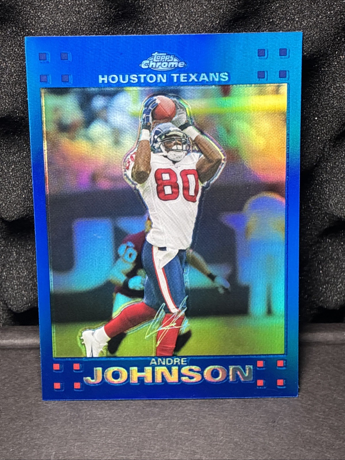 2007 Topps Chrome - Andre Johnson #TC24 Blue Refractor