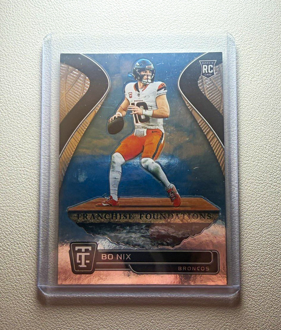 Panini 2024 Totally Certified Bo Nix Denver Broncos Franchise Foundations RC #15