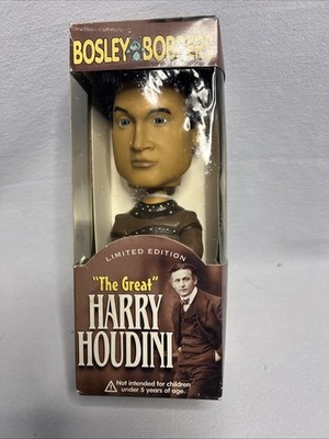 ORIGINAL HOUDINI BOBBLEHEAD BY BOSLEY BOBBERS / Vintage Magic Collectible G2
