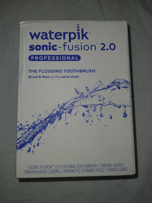 Waterpik Sonic-Fusion 2.0 Flossing & Brushing Electric Toothbrush, Black
