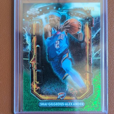 Topps Cosmic Chrome 2023-24 Shai Gilgeous-Alexander ET-1 Thunder Green /75