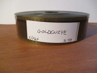 GOLDENEYE ORIGINAL 1995 35MM MOVIE TRLR FLAT PIERCE BROSNAN 007 EX
