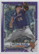 2021 Bowman Chrome Prospects Purple Shimmer Refractor 77/250 Matthew Allan z7h