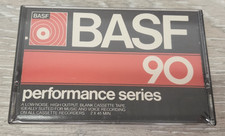 BASF 90 Performance Series Blank Audio Cassette 90 Minute 54030 Brand New Sealed