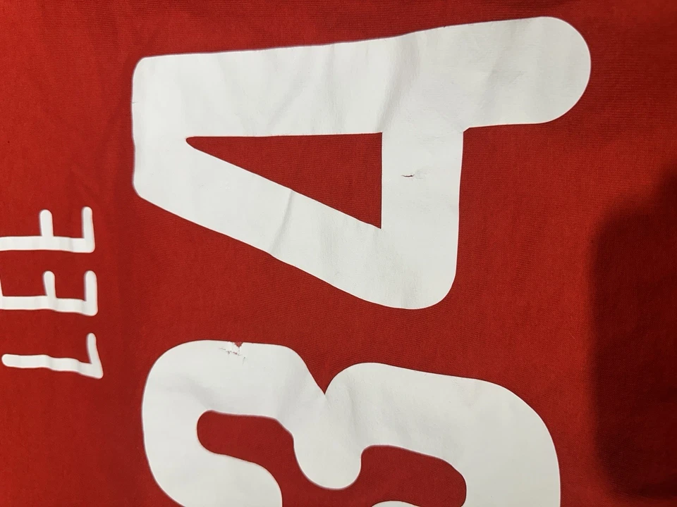 Majestic Large MLB Philadelphia Phillies Lee #34 Short Sleeve T-Shirt - Image 4 of 4