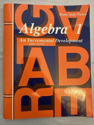 Saxon Algebra 1 Book And Test Forms An Incremental Development 3rd(no Textbook)