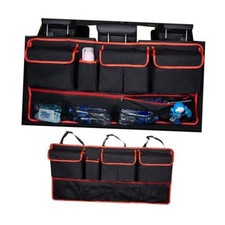 Mandark 42 x 20.5 Inch Oxford Cloth Hanging Trunk Organizer Style D Black/Red
