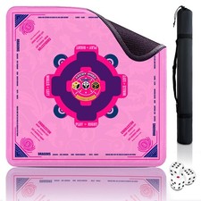 Mahjong Mat with Rules 33"x33" Noise Reduction Non-Slip, Mahjong Table Mat ...