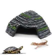 Small Turtle Basking Platform Climbing Ramp Reptile Cave Hideout Decor Tank