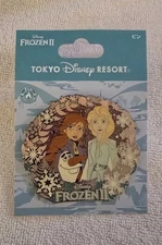 Tokyo Disney Resort Frozen II 2 Pin 2019 Anna Elsa Disneyland From Japan