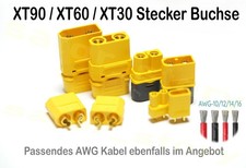 XT90 XT60 XT30 H M F Goldstecker Stecker Buch...