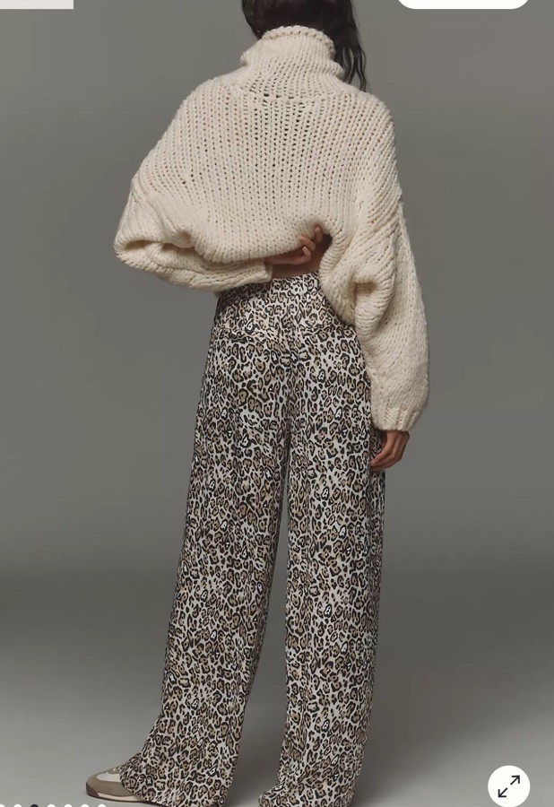 NWT Anthropologie Maeve Printed Leopard Animal Print Pants Size XXS SEXY!!! image 3