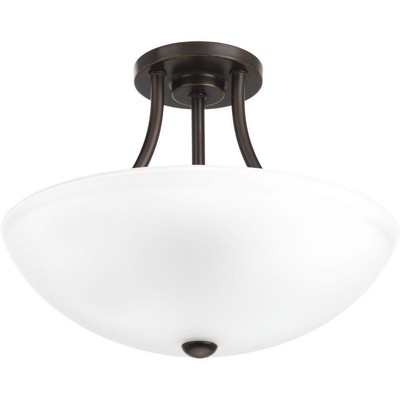 Progress Lighting - Two Light Semi-Flush Convertible - Close-to-Ceiling - Gather