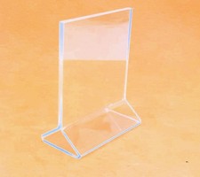 Lot of 12 Carlisle 4x4" Table Tent Card Menu Holder Billboard Acrylic Clear