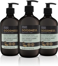Baylis & Harding Goodness Oud, Cedar & Amber Natural Hand Wash, 500 ml (Pack of 25.68 per litre