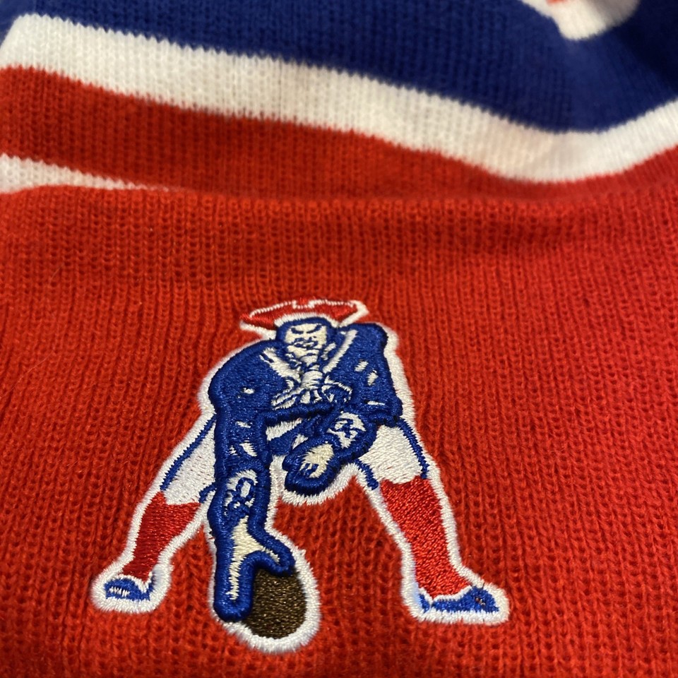 New England Patriots NFL Old Logo Retro Mascot New Era Knit Hat new-england-patriots-nfl-old-logo-retro-mascot-new-era-knit-hat