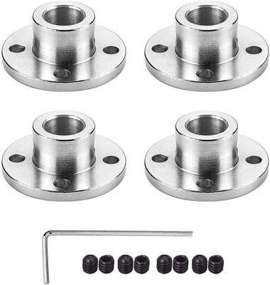 4Pcs 10mm Flange Coupling Connector, Rigid Guide Model Coupler Accessory, Shaft