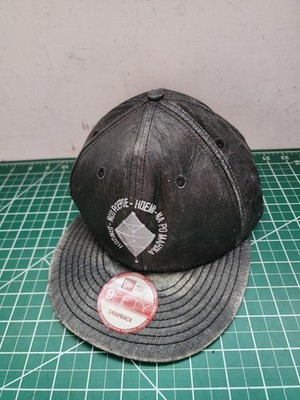 Fitted Hawaii New Era Strapback hat 9Fifty RARE STYLE Black Olelo Hawaii