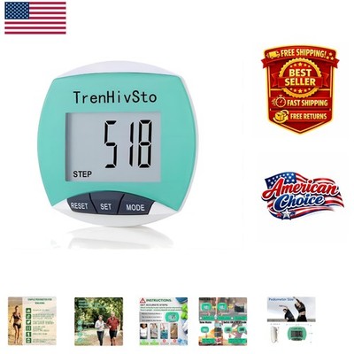 User-Friendly Pedometer with 12- Battery - Perfect for Active Lifestyles