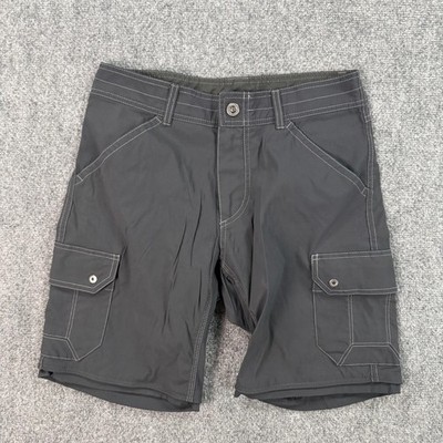 Kuhl Shorts Mens 30 Gray 9 Inch Hiking Cargo Quick Dry Stretch Trail 5138