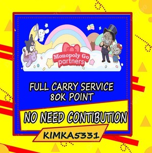 PET SHOW Partners 3 SLOT - MONOPOLY_GO Event Partnerfull Carry Service 80K Points - Canada