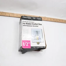 Tectite Push-to-Connect Ice Maker Outlet Box with Water Hammer Arrestor Brass