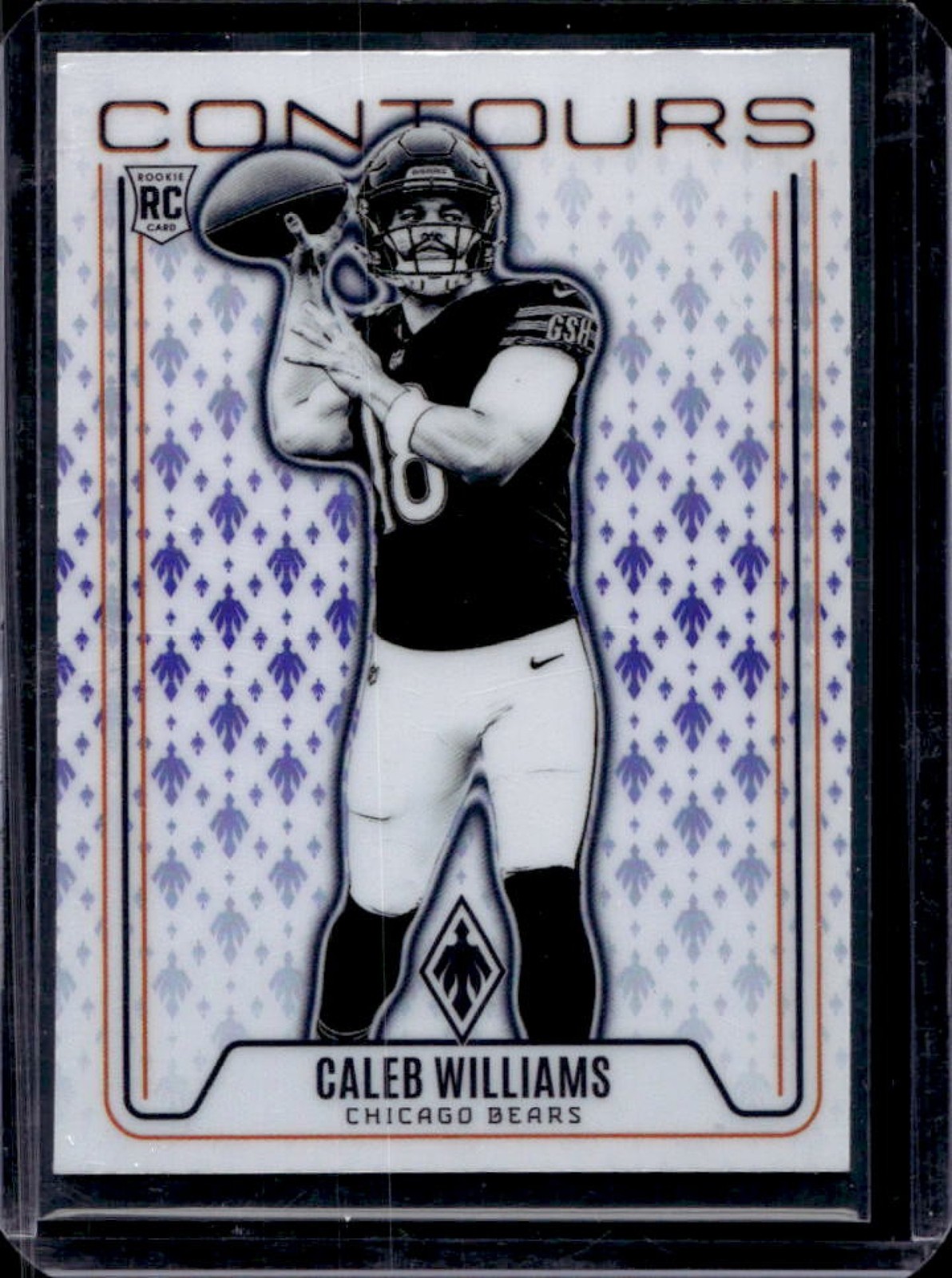 2024 Phoenix Caleb Williams Contours RC Purple Rookie #CON-CWS Bears