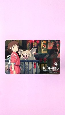 SPIRITED AWAY CHIHIRO Studio Ghibli UNBENUTZT japanische Telefonkarte 2001