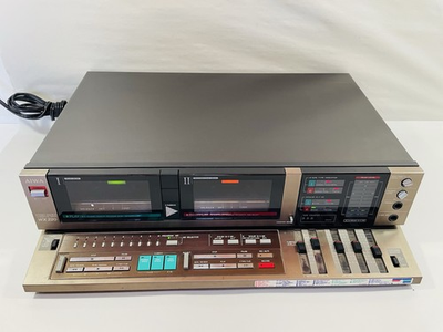 #ad Aiwa WX 220 stereo double cassette deck For Parts $109.95