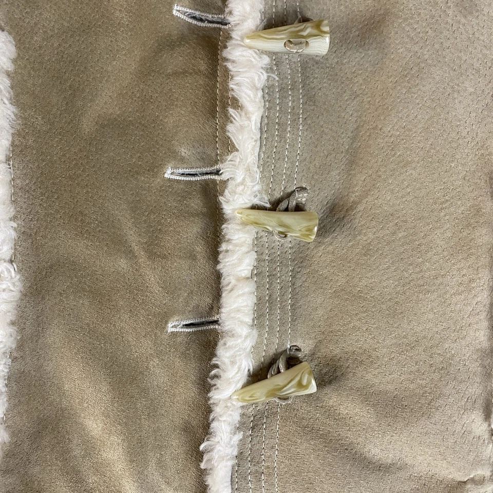 Chaqueta Difusa De Colección Wilson Cuero Gamuza Talla Y2K Pequeña Preppy Boho Foto 3 de 4