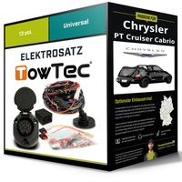Elektrosatz 13-Pol Universell für Chrysler PT Cruiser Cabrio 03.2004-03.2006