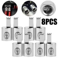 8PCS Car Audio Power/Ground 1/0 Gauge to 4 Gauge Amp Input Reducers Wire Reducer