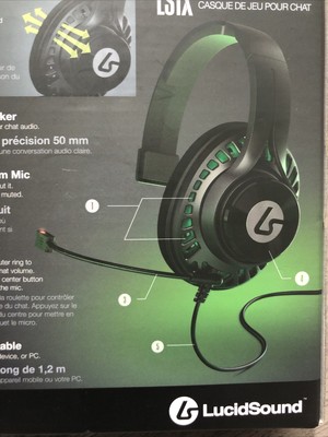 New Lucid Sound LS1X Premium Chat Wired 
