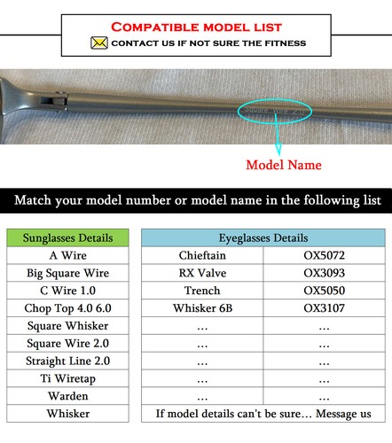 Calcetines de repuesto para Oakley Wiretap Whisker Chieftain A C E T admisión de cable - Imagen 3 de 6