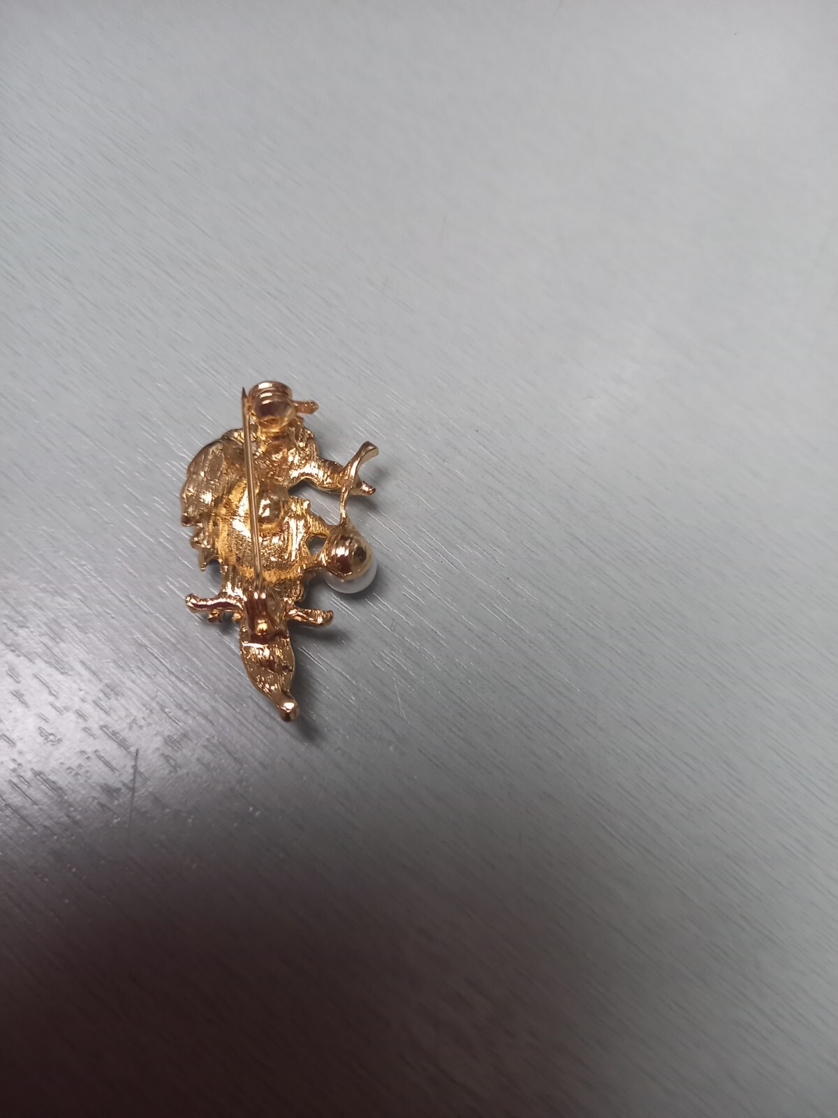 Broche Oiseau En Métal Doré Avec Strass Cristal - Superbe - Neuf Sans Emballage