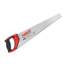Timco First Fix Wood Saw Hand Panel Sawing Cutting Carbon Steel Soft Grip 20"