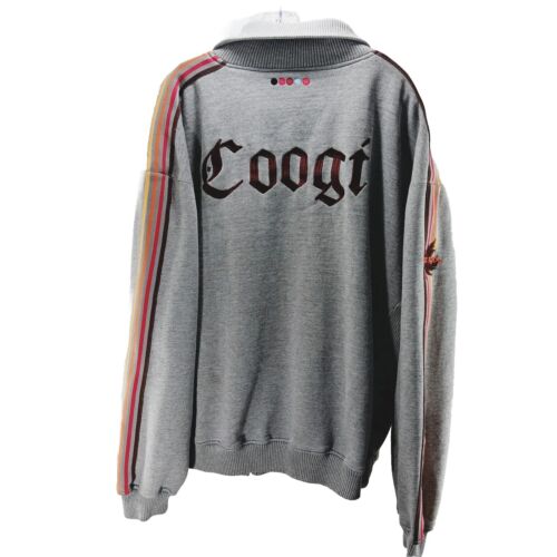 COOGI MENS XXXL TRACK JACKET WITH LARGE SPELLOUT ON THE BACK  FULL ZIP GRAY  - Picture 1 of 15