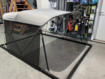 3 Stangen Bimini Top Aus Edelstahl "Maier" Höhe 115cm Und 140cm - Breite 170cm - 245cm; 22mm