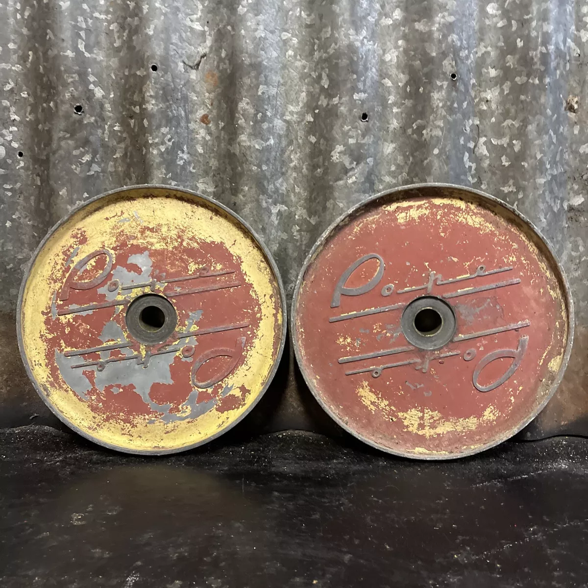 2 X Pope Vintage Lawn Mower Lawnmower Sprinkler Wheels eBay