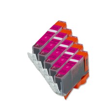 5 MAGENTA Ink Replacement w/ Chip for CLI-226 Canon MG5220 MG5320 MG6120 MG6220
