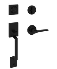 Kwikset Amador Matte Black Entry Door Handles...