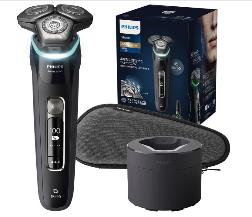 脱毛・除毛 PHILIPS shaver 9000series Philips 9000 Series Men's Electric Shaver with 72 Blades Flex Head